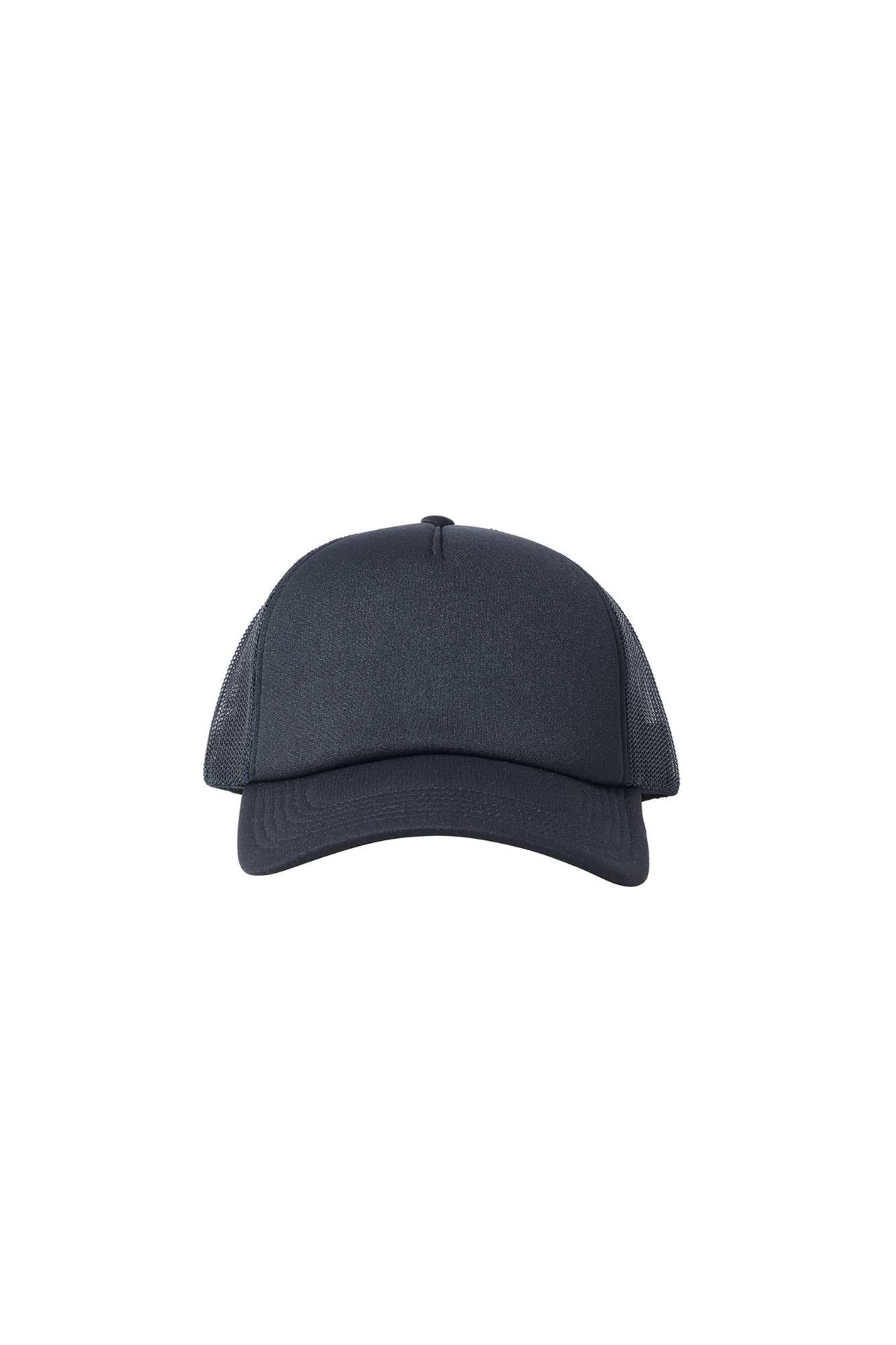 Wholesale Plain Black Foam Mesh Snap Back Cap