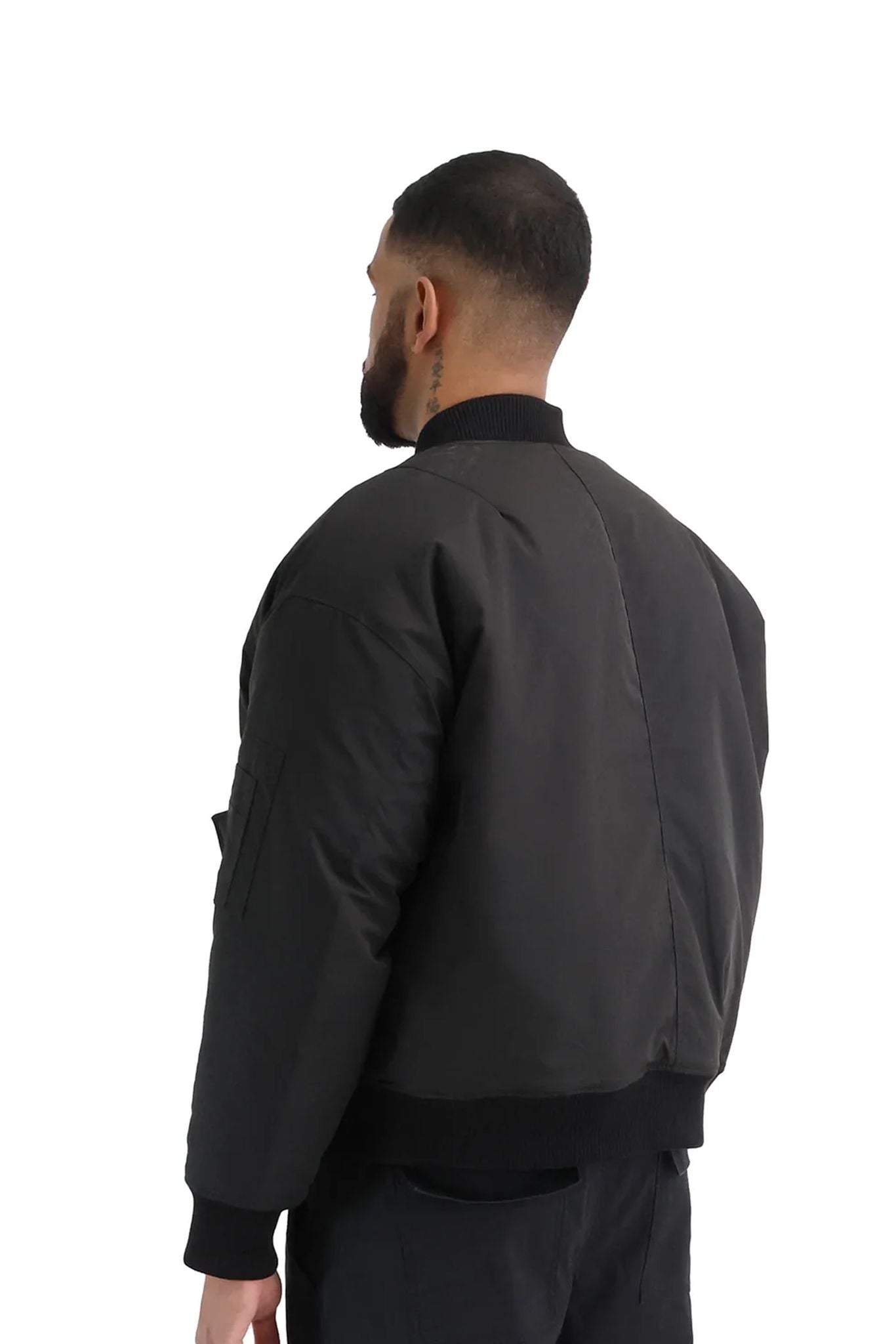 Cropped Bomber Jacket male back