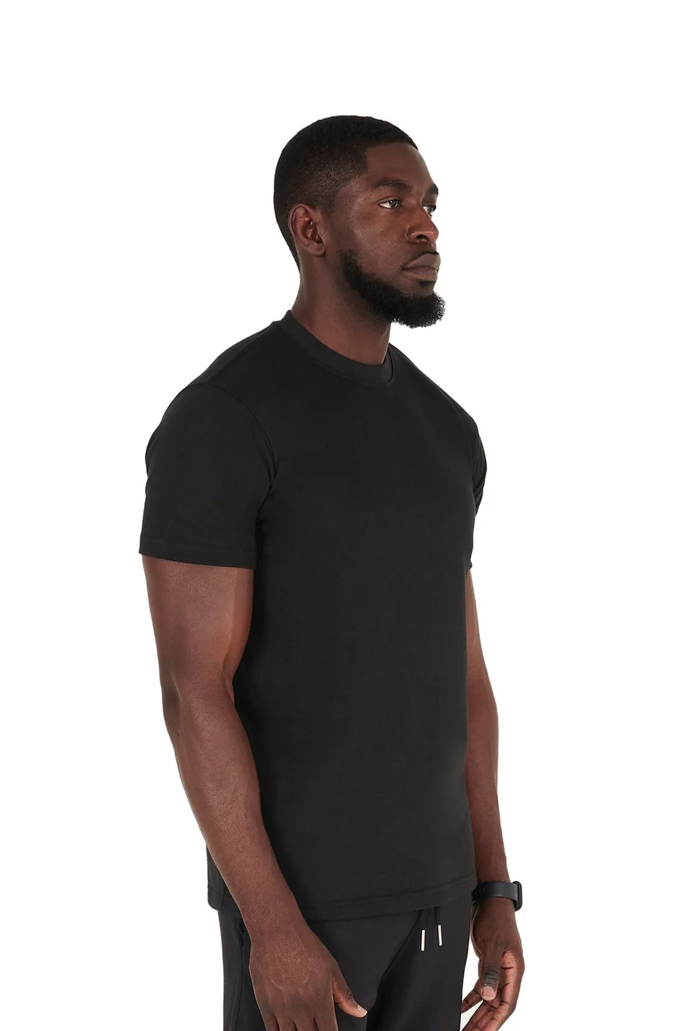 Luxury Regular Fit T-shirts 270GSM black front