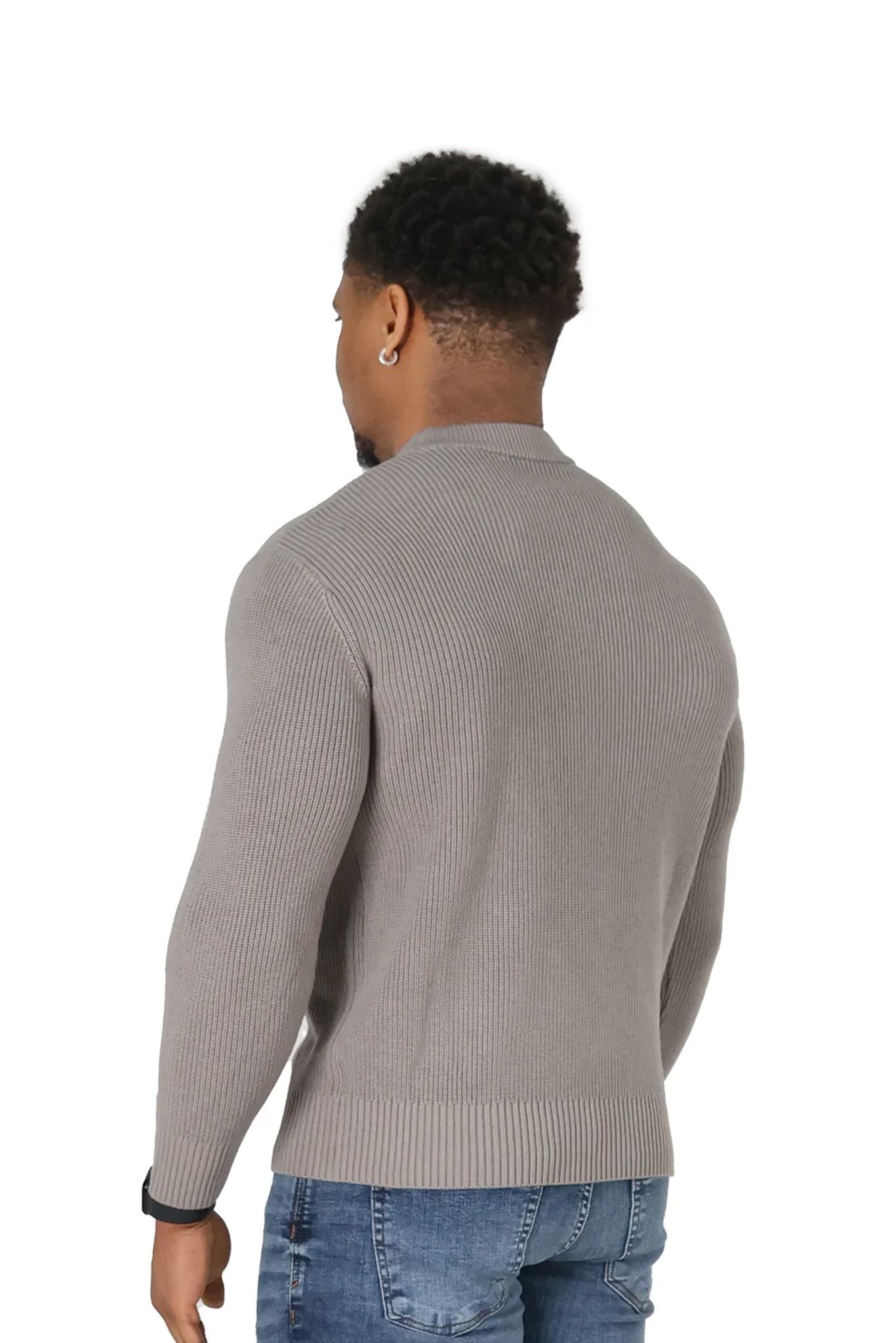 Luxury Silk Wool Knit Jumpers beige back