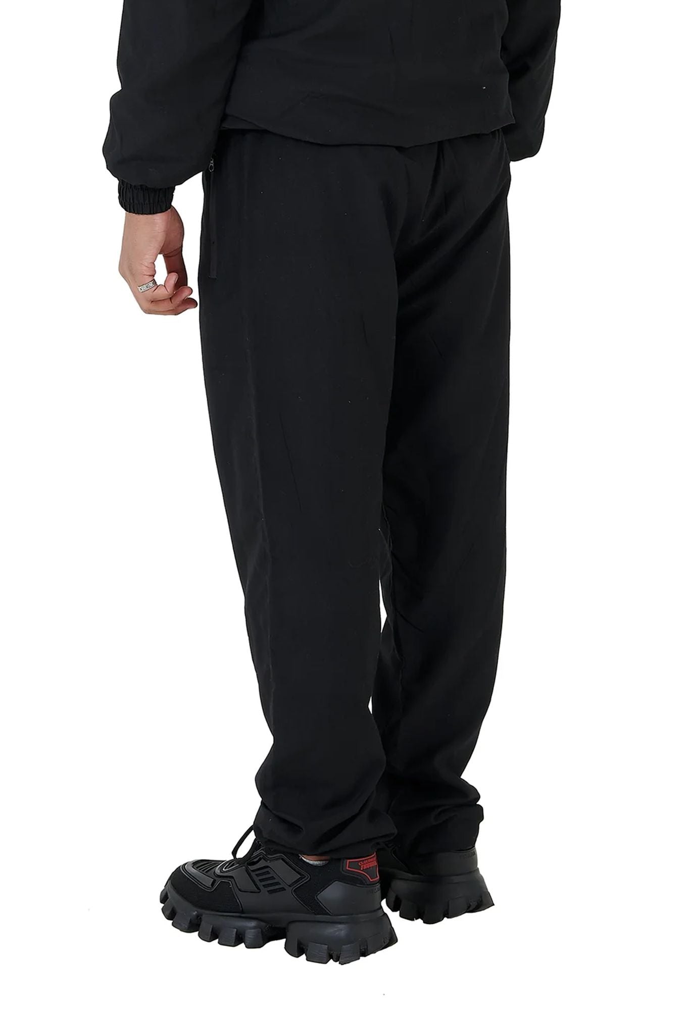 Oversized Nylon Joggers black back