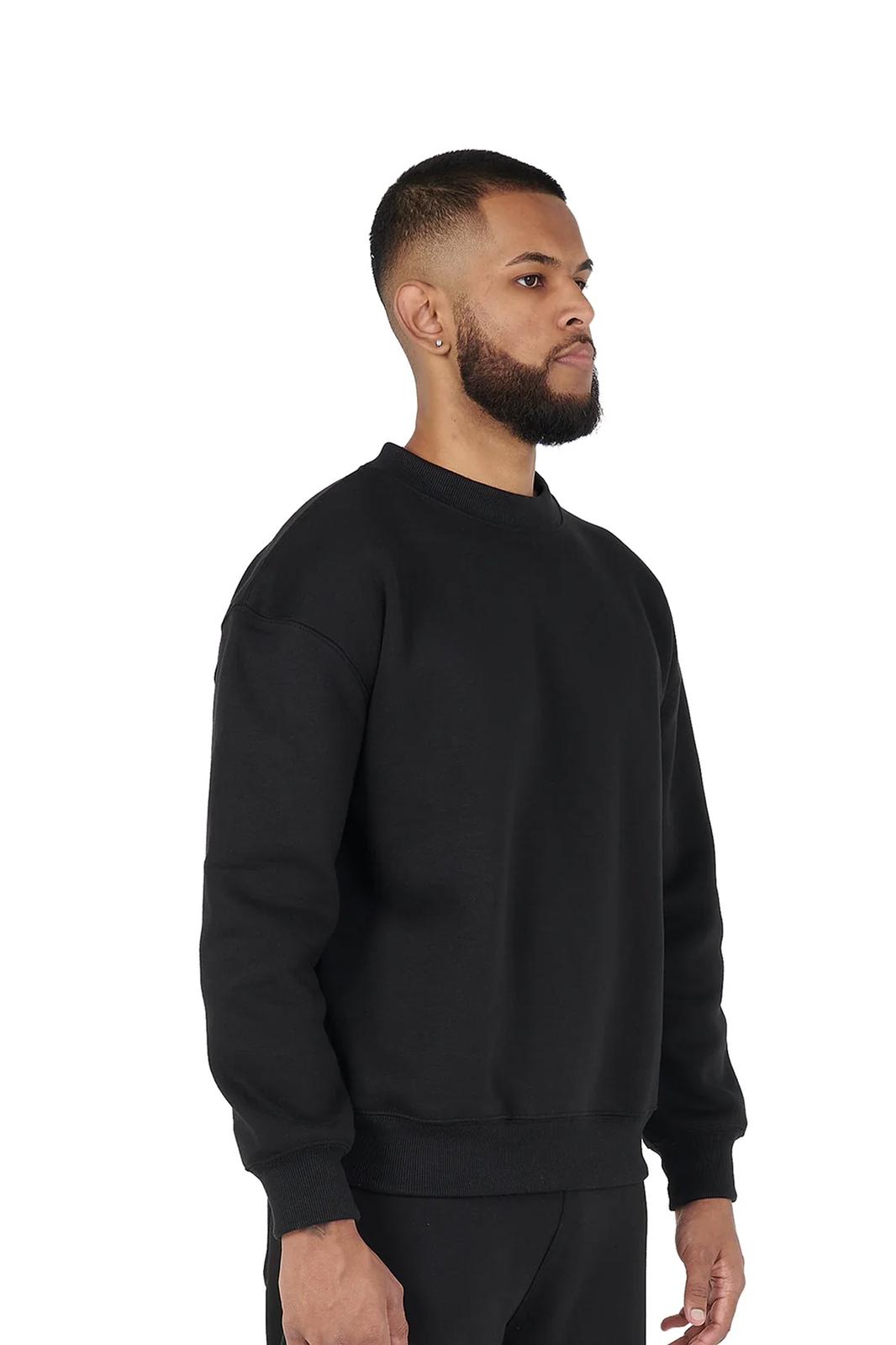 Oversized Sweater 330GSM black front