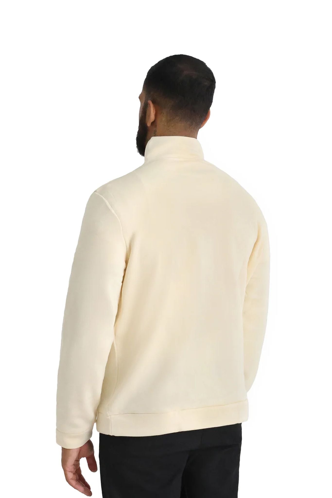 Quarter Zip Jumper 330GSM cream back