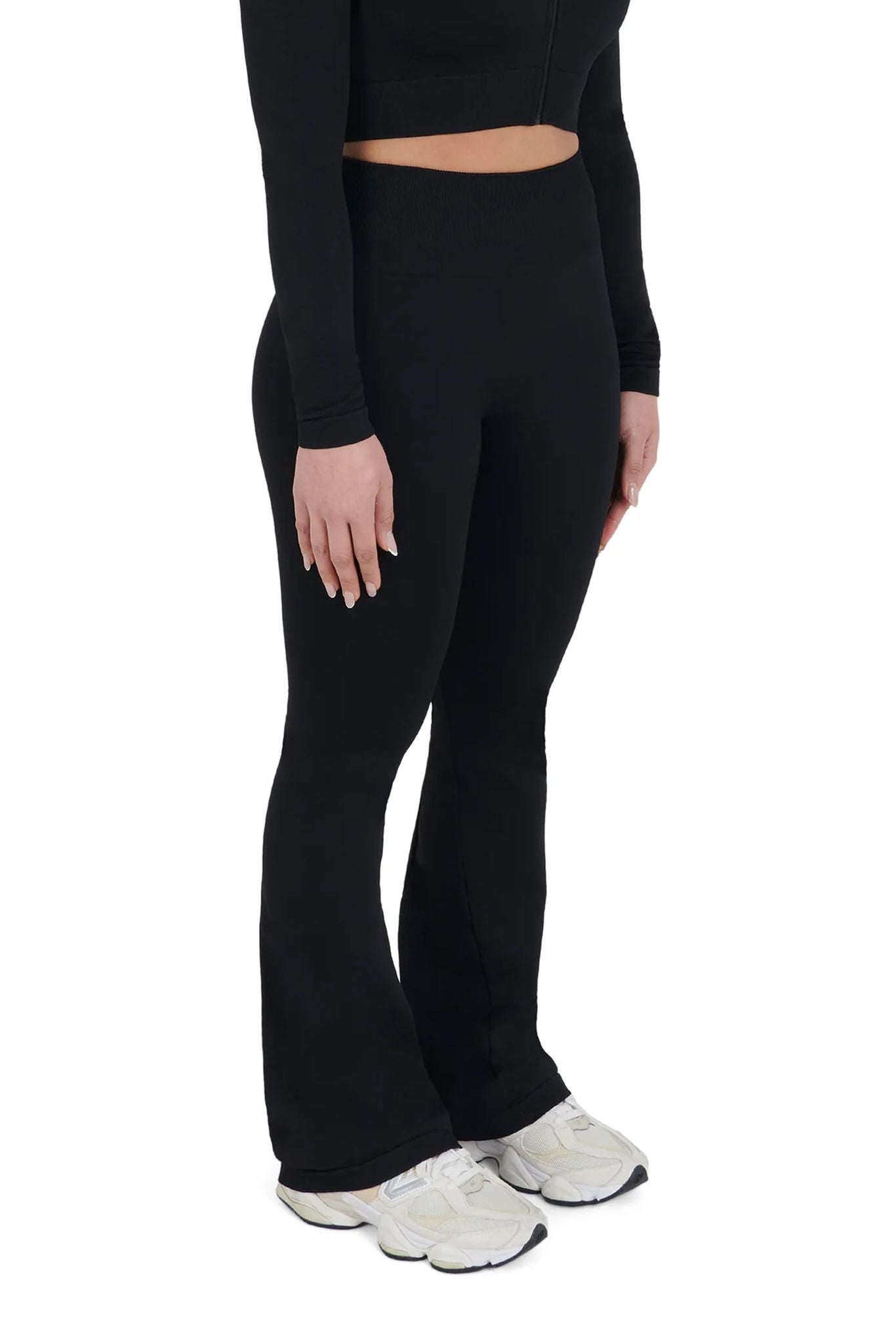 Seamless Flared Leggings black front