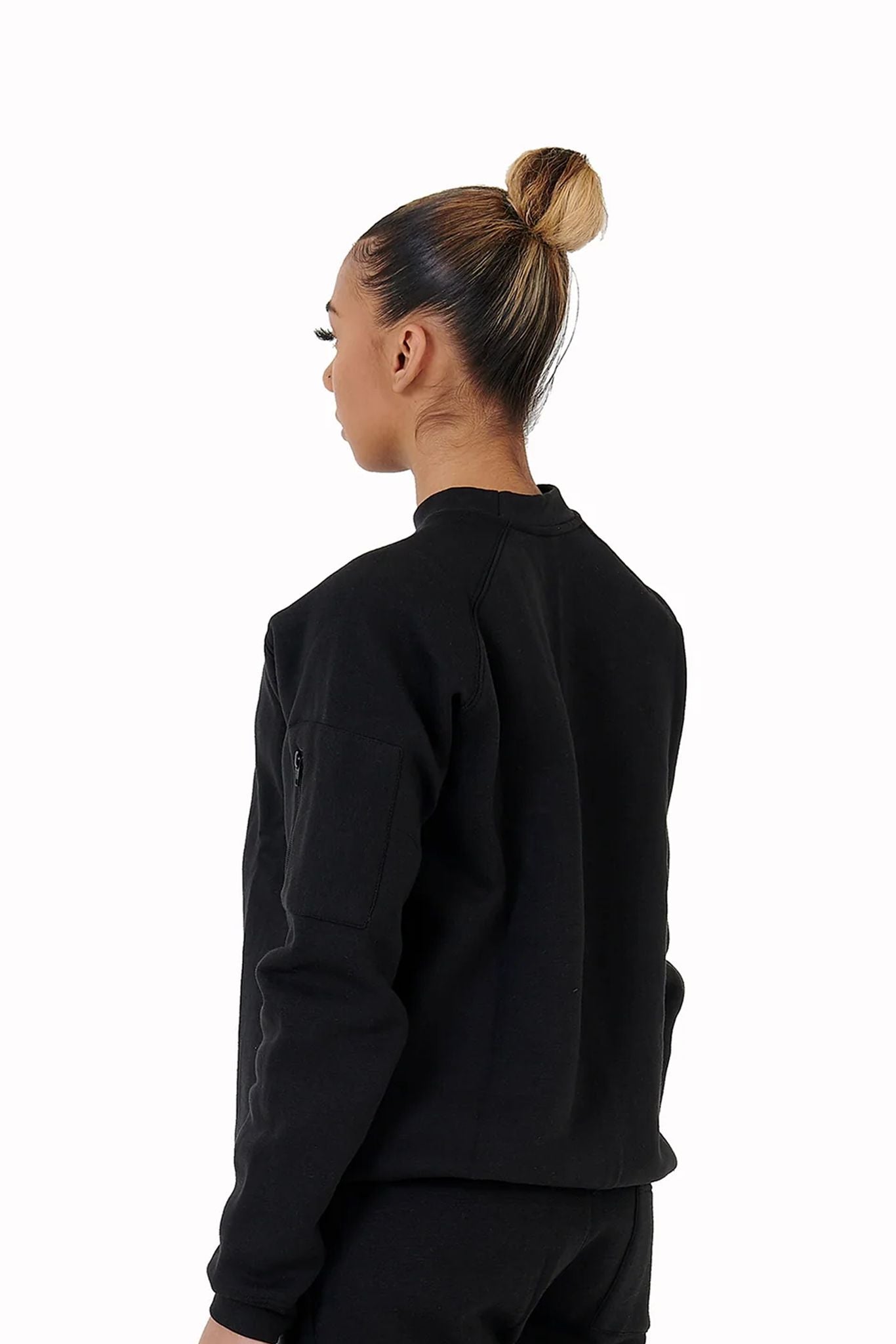 Sweaters 330GSM black female back