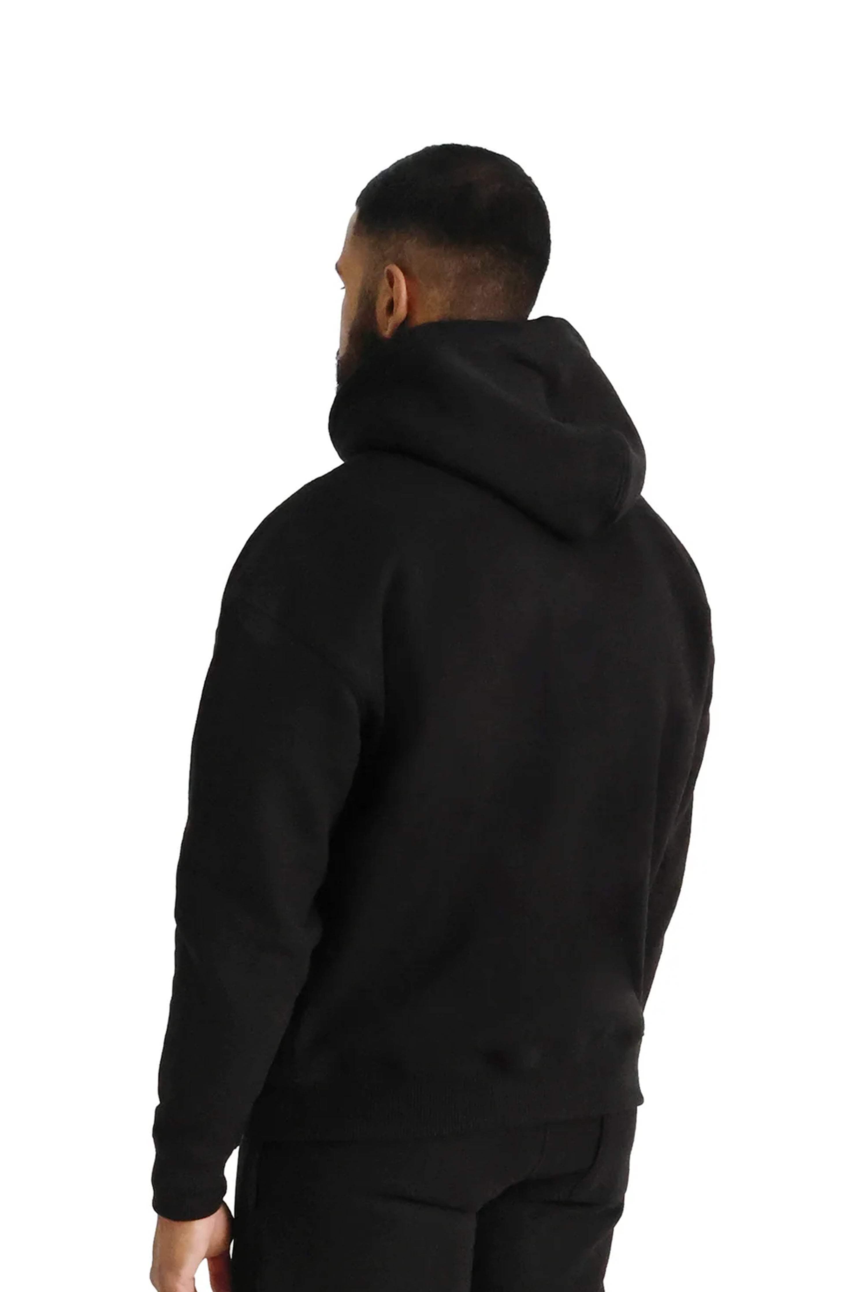 Ultra Luxury Zip Hoods 550GSM black back