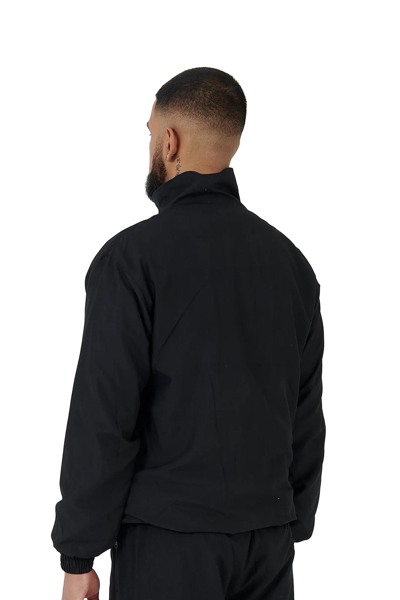 oversized nylon jacket black back